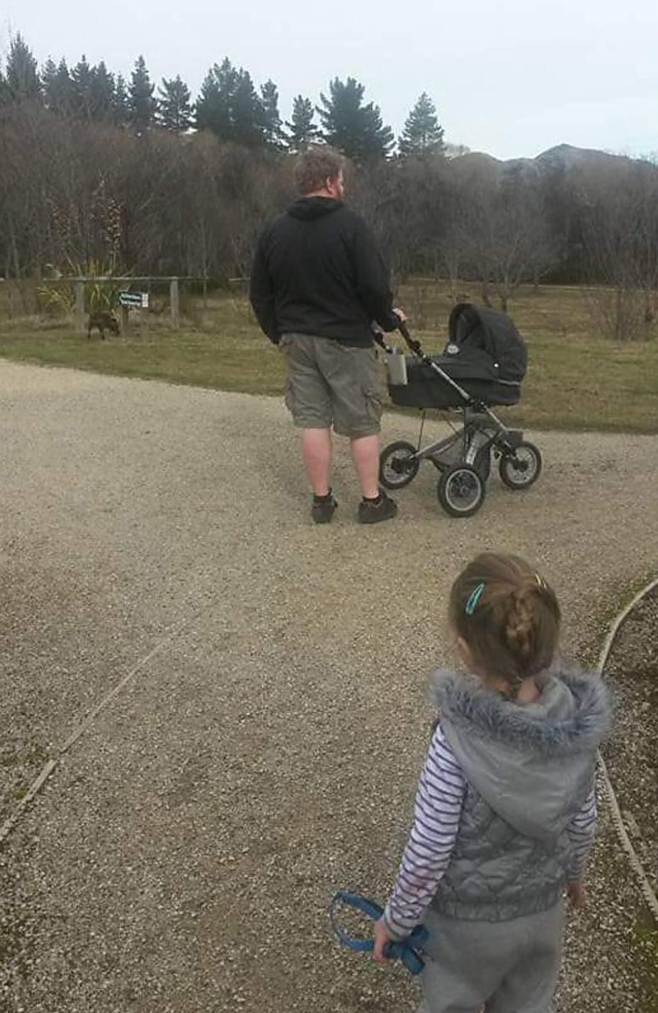 Simon with his and Helen's two children